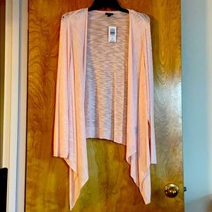 TORRID - NWT 3X peach/blush drape cardigan